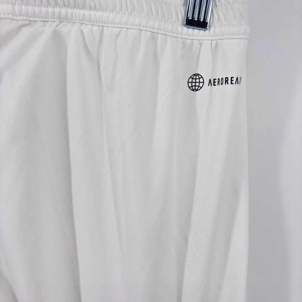 Adidas White Soccer‎ Shorts Kids Activewear Athletic Aeroready Youth